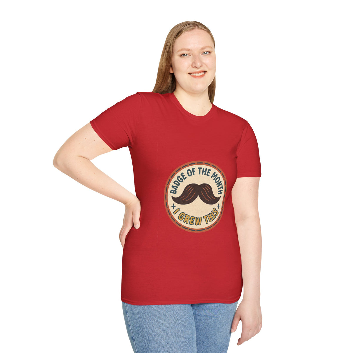 Mustache Dad T-Shirt - "King of the Mustache" Retro Badge Design - Trending Now - October 2026