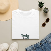 "Twig & Thrive" Minimalist Botanical Tee - Aesthetic Clean Plant Slogan White T-Shirt - Trending Now - September 2026