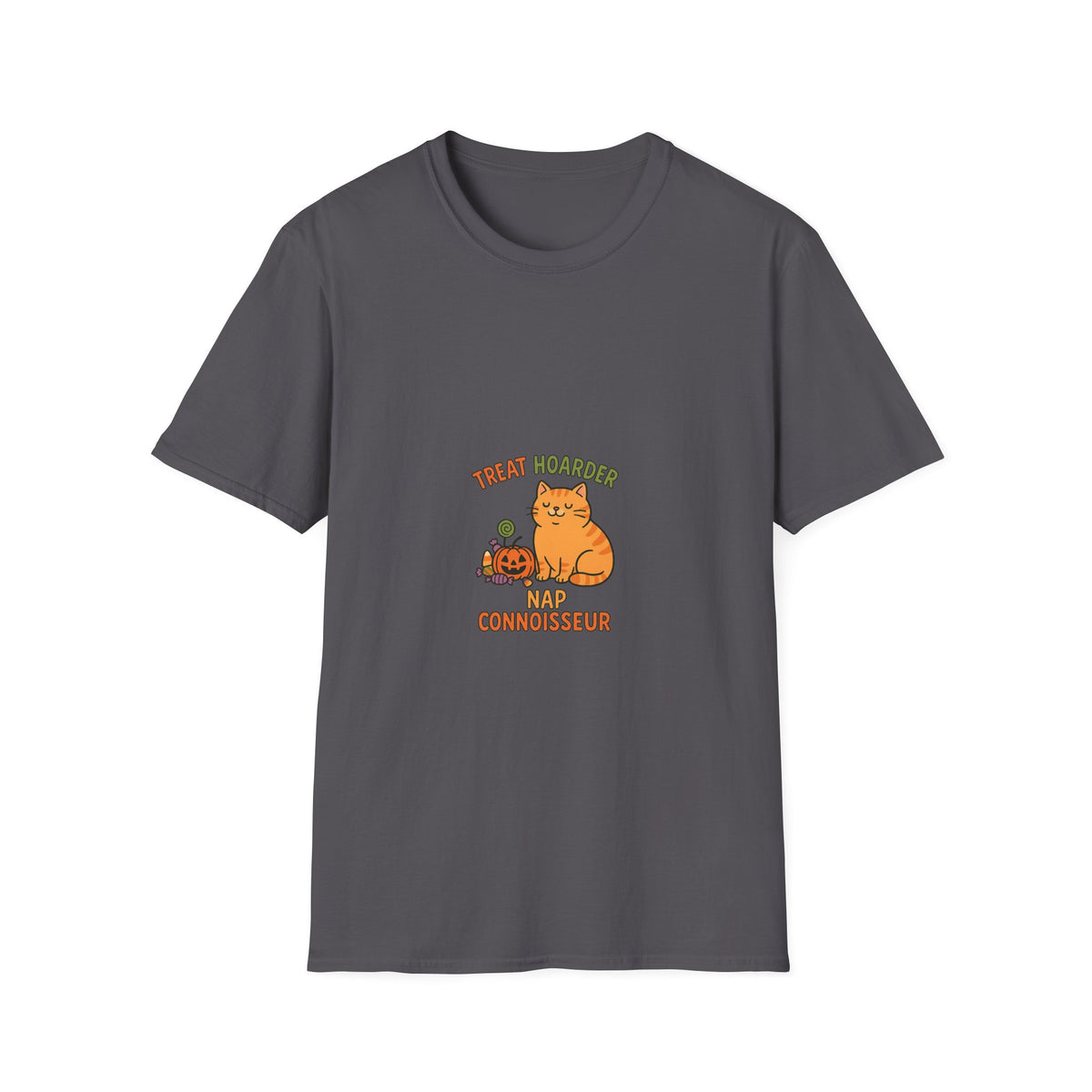 Treat Hoarder Cat T-Shirt — Nap Connoisseur Cute Cat Graphic Tee - Trending Now - October 2026