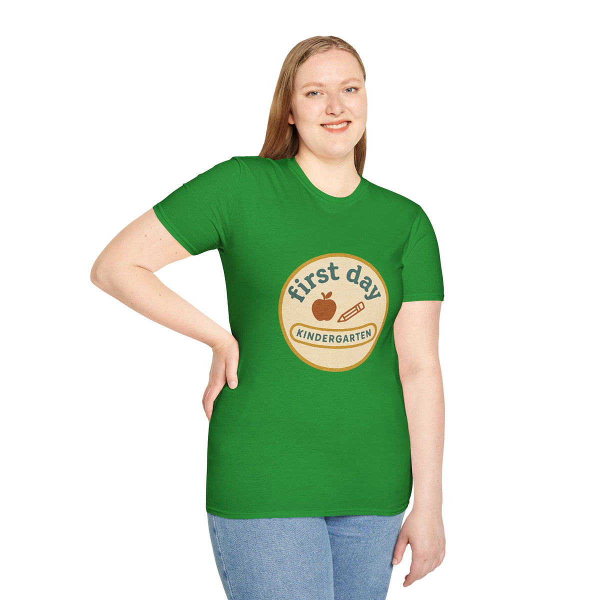 First Day Kindergarten Badge T-Shirt — Cute Back-to-School Tee for Teachers & Parents - Trending Now - August 2026
