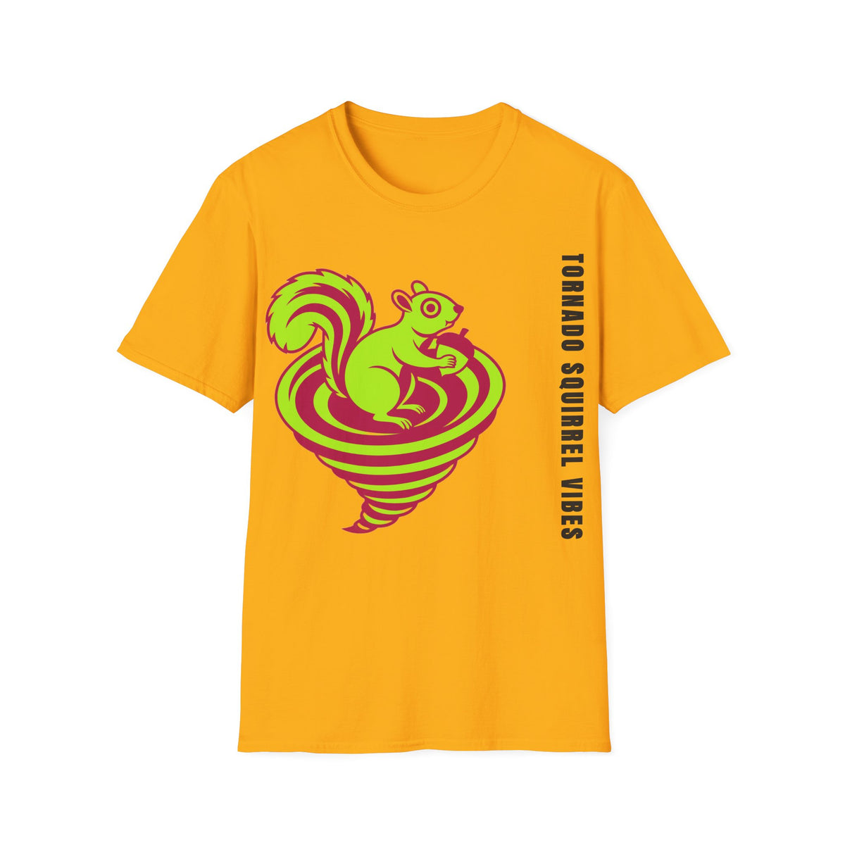 Squirrel Tornado T‑Shirt — Neon Retro Squirrel Whirl Graphic Tee - Trending Now - September 2026