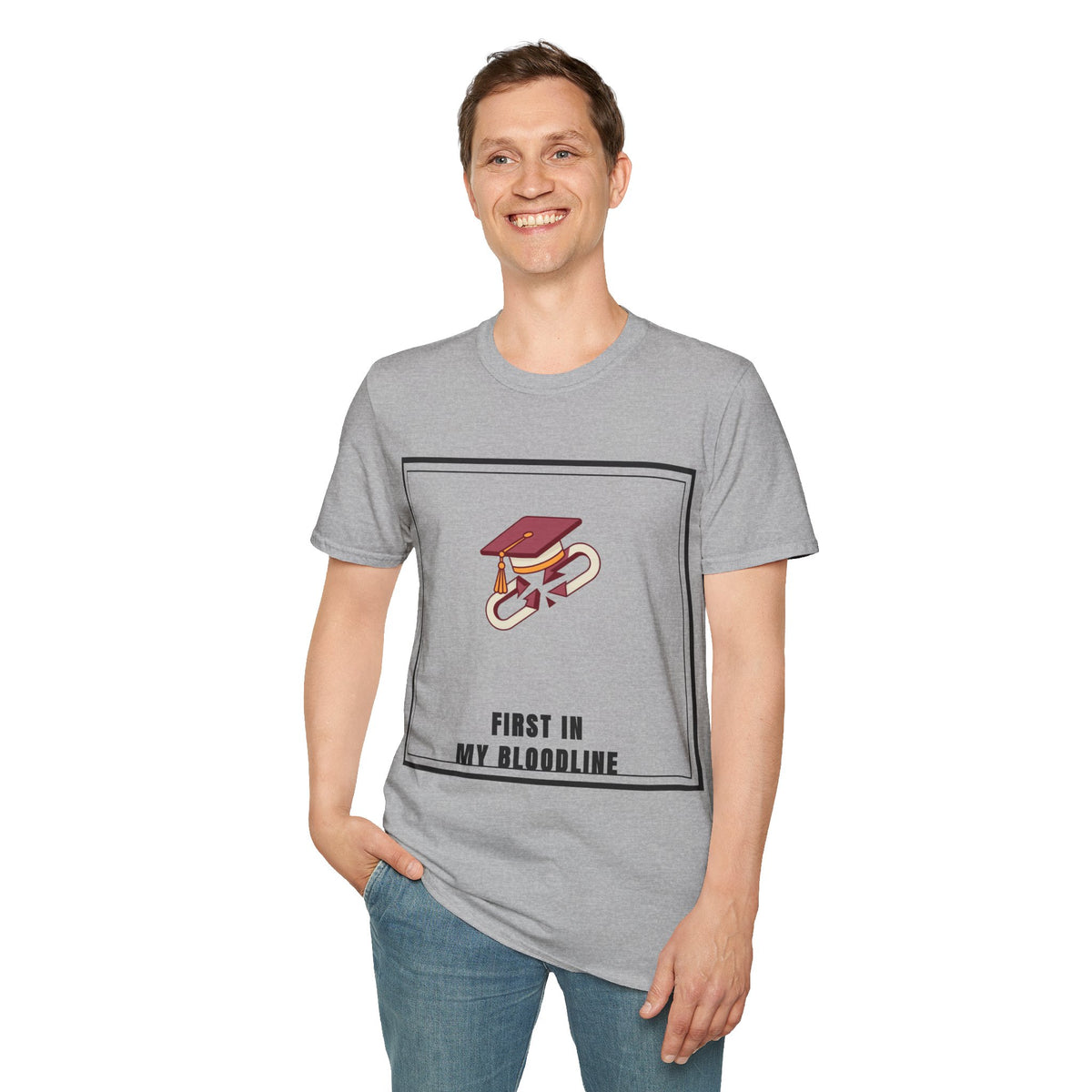 Graduation Cap T-Shirt — "First in My Bloodline" Graduate Tee - Trending Now - September 2026