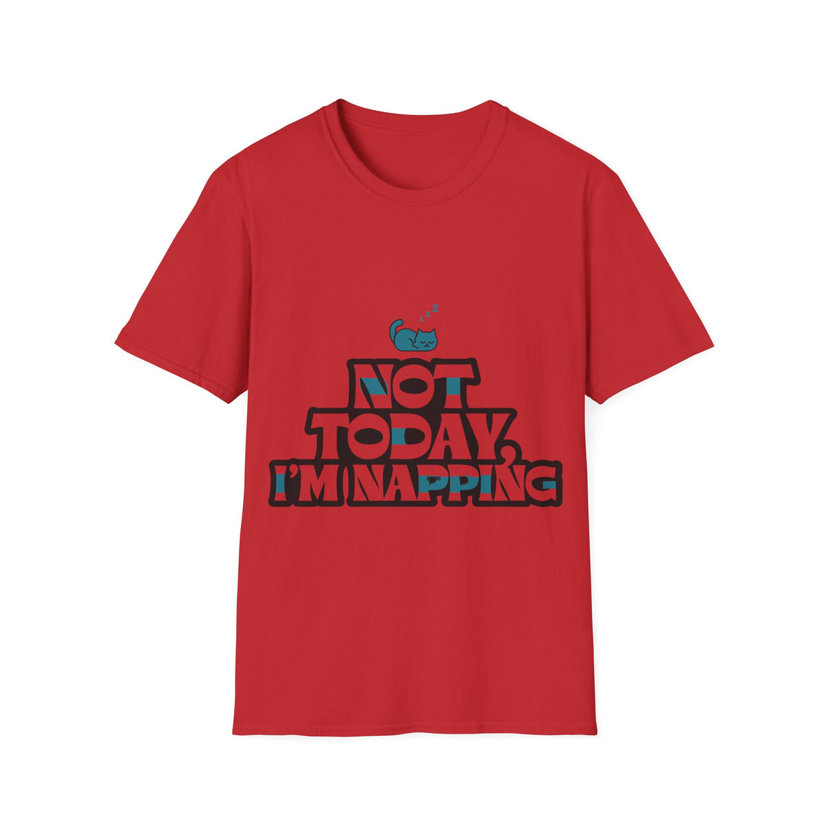 Not Today I'm Napping Minimalist Sleepy Tee - Funny Bubble Text Graphic T-Shirt - Trending Now - September 2026
