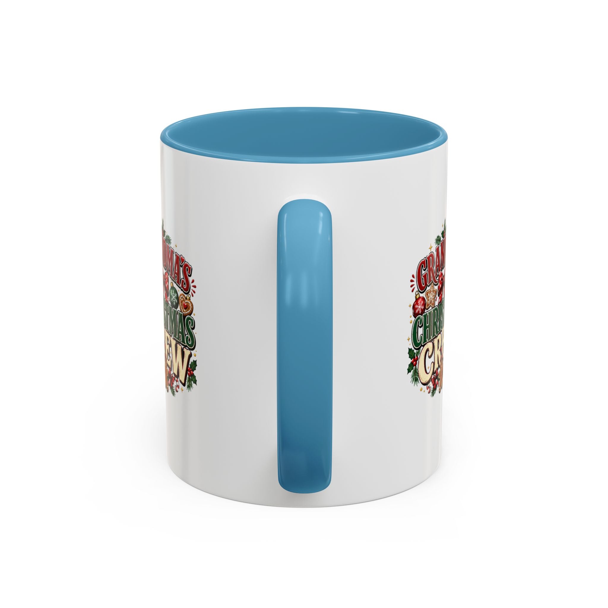Grandma's Christmas Crew Accent Coffee Mug — Festive Holiday Gift for Grandma