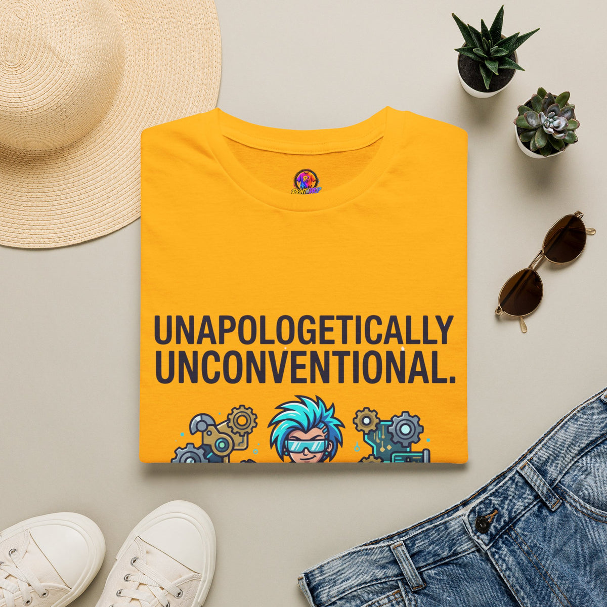 Aquarius Zodiac Unapologetically Unconventional Graphic T-Shirt