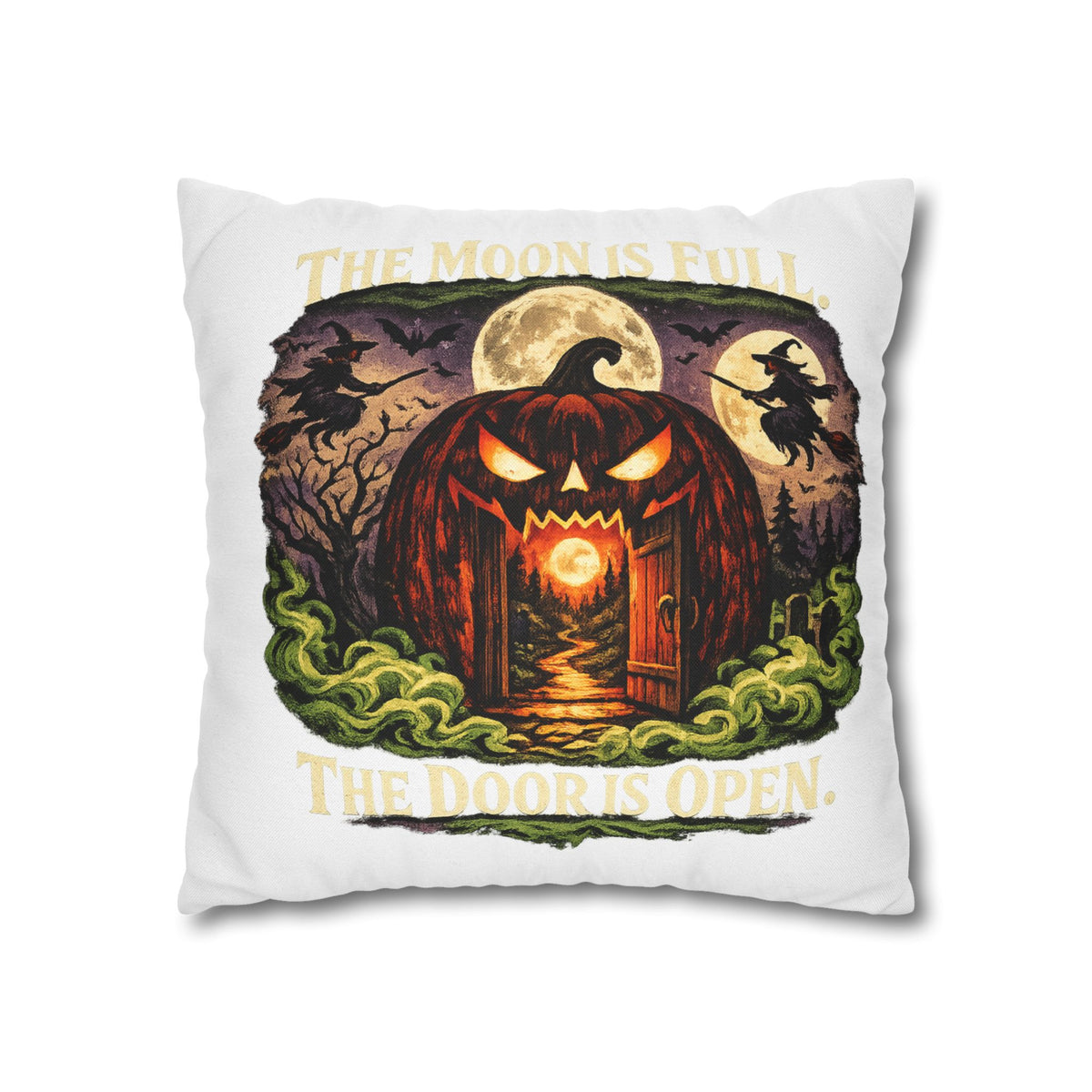 Halloween Pumpkin Door Decorative Pillowcase