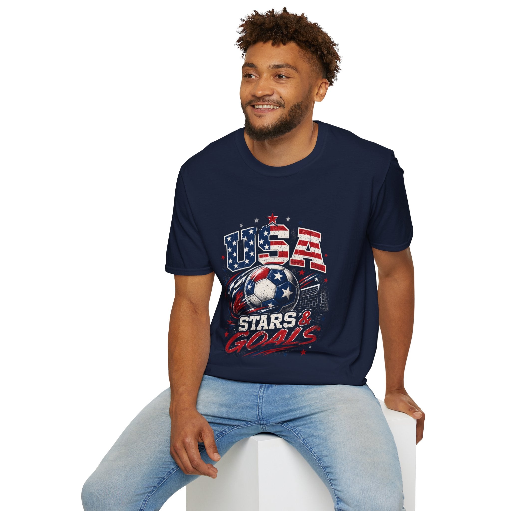 USA Stars & Goals Soccer T-Shirt