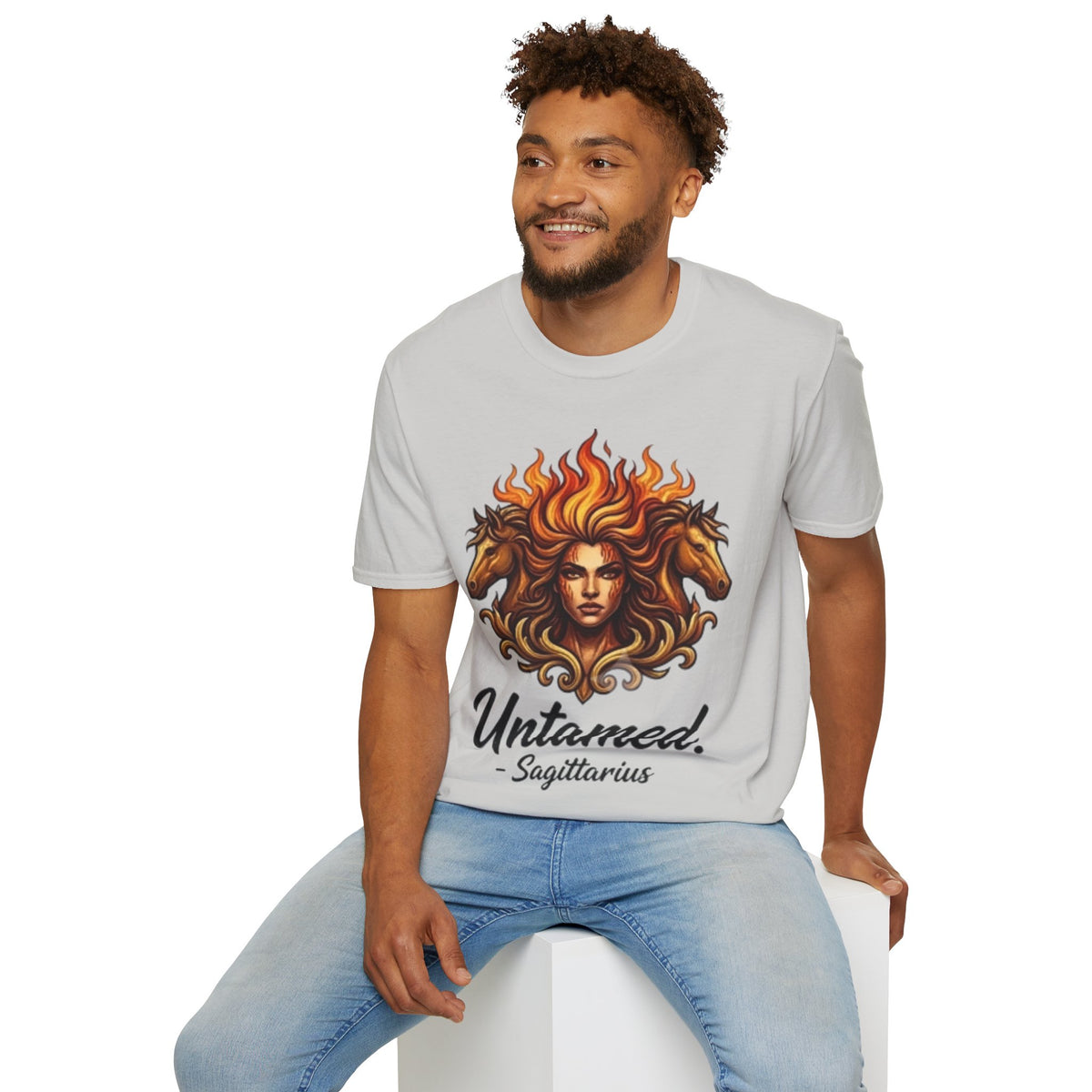 Sagittarius 'Untamed' Zodiac T-Shirt — Fiery Archer Astrology Tee