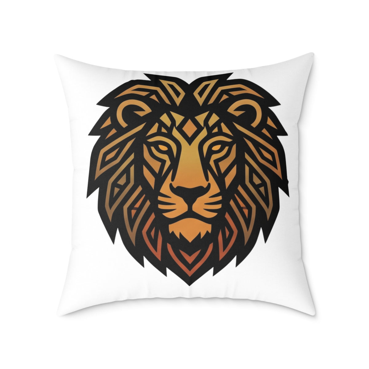 Leo Zodiac Lion Square Poly Canvas Pillow