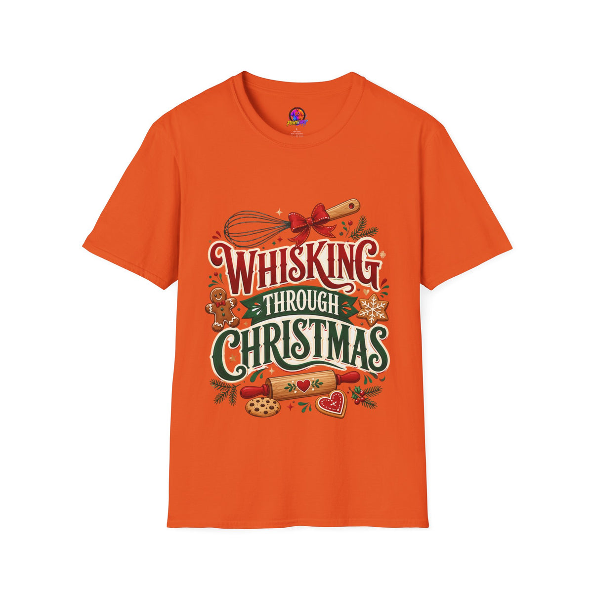Christmas Baking T‑Shirt — "Whisking Through Christmas" Holiday Tee