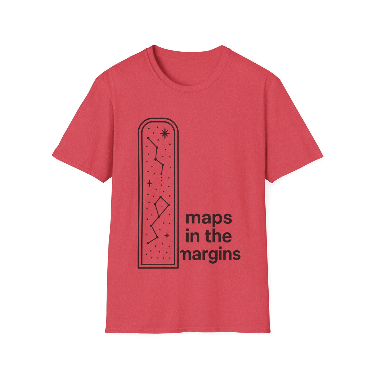 "Maps In The Margins" Travel Bookmark Tee | Minimalist Wanderlust Graphic T-Shirt - Trending Now - September 2026