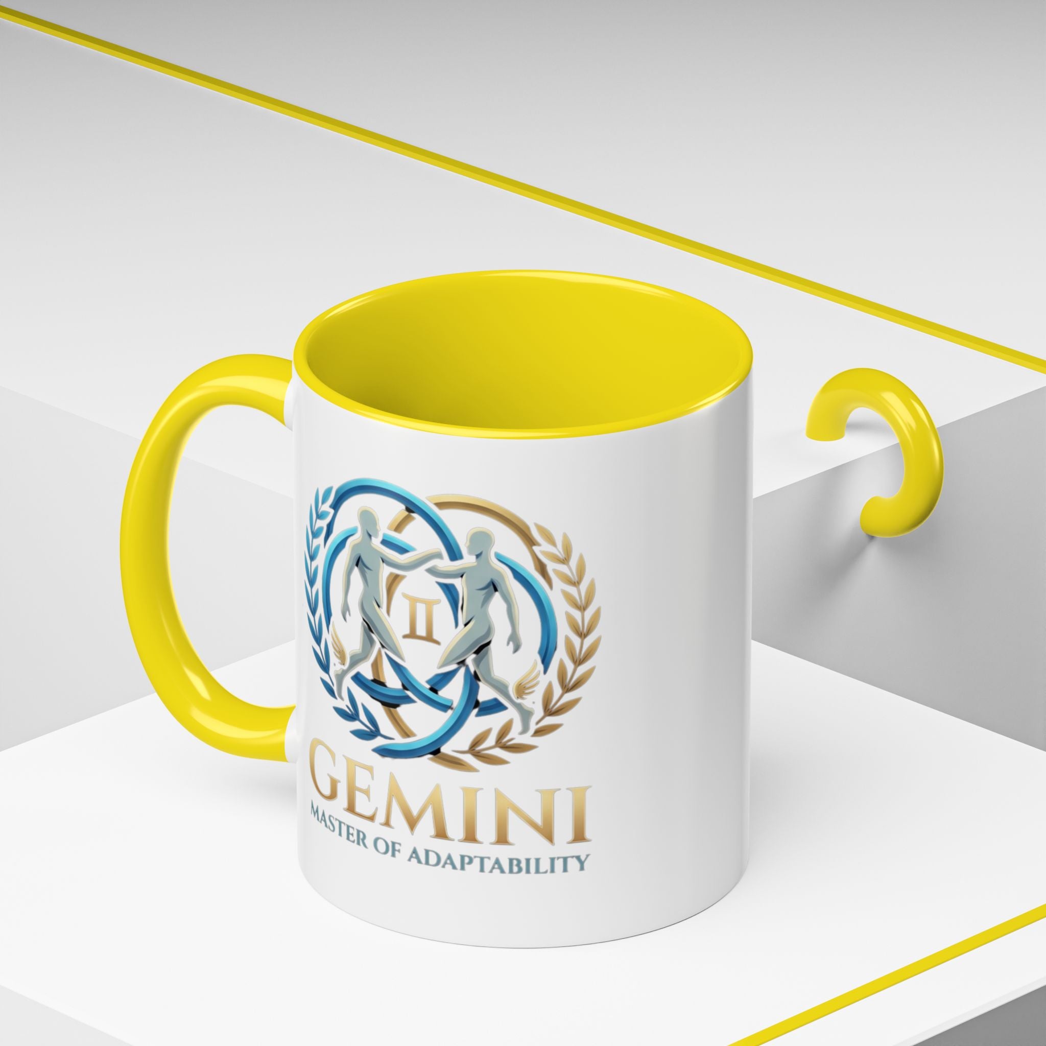 Gemini Zodiac Coffee Mug — 'Master of Adaptability' Accent Mug (11/15oz)