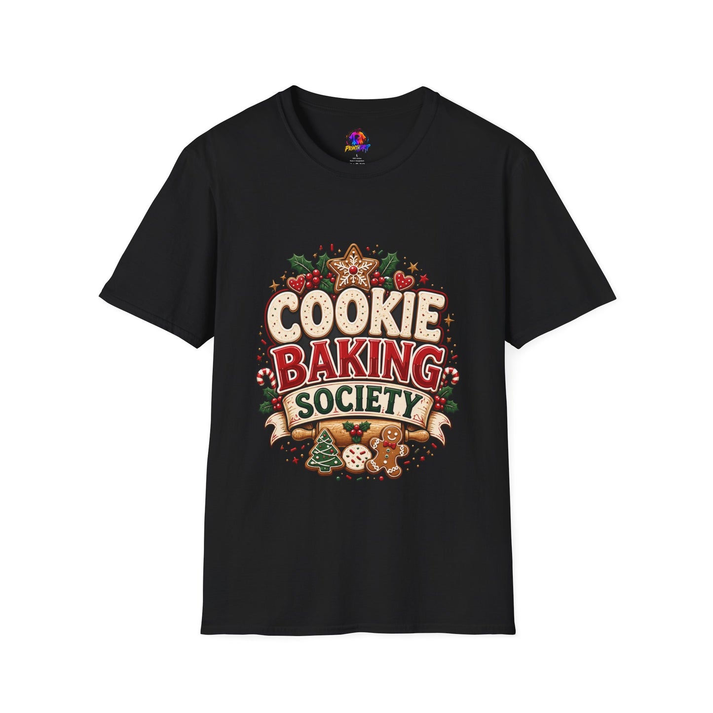 Cookie Baking Society T-Shirt — Holiday Baking Graphic Tee