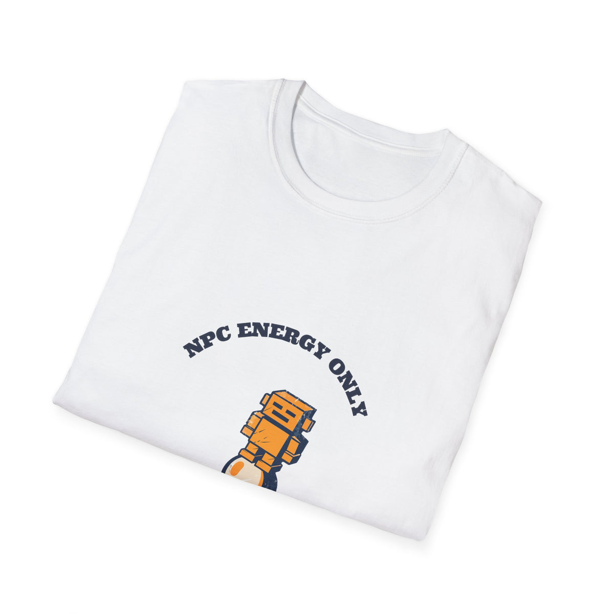 NPC Energy Only Retro Push Button T-Shirt, Funny Gaming Culture Meme Graphic Tee - Trending Now - September 2026