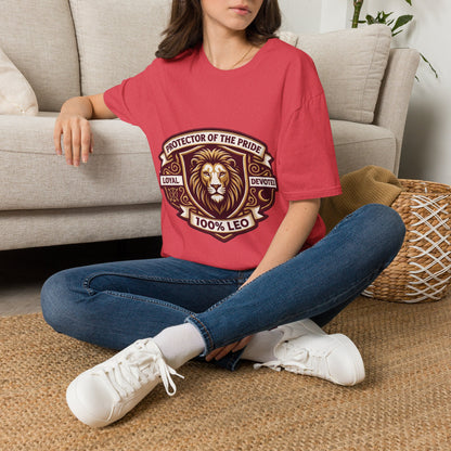 Protector of the Pride Lion T-Shirt — 100% Leo Zodiac Tee