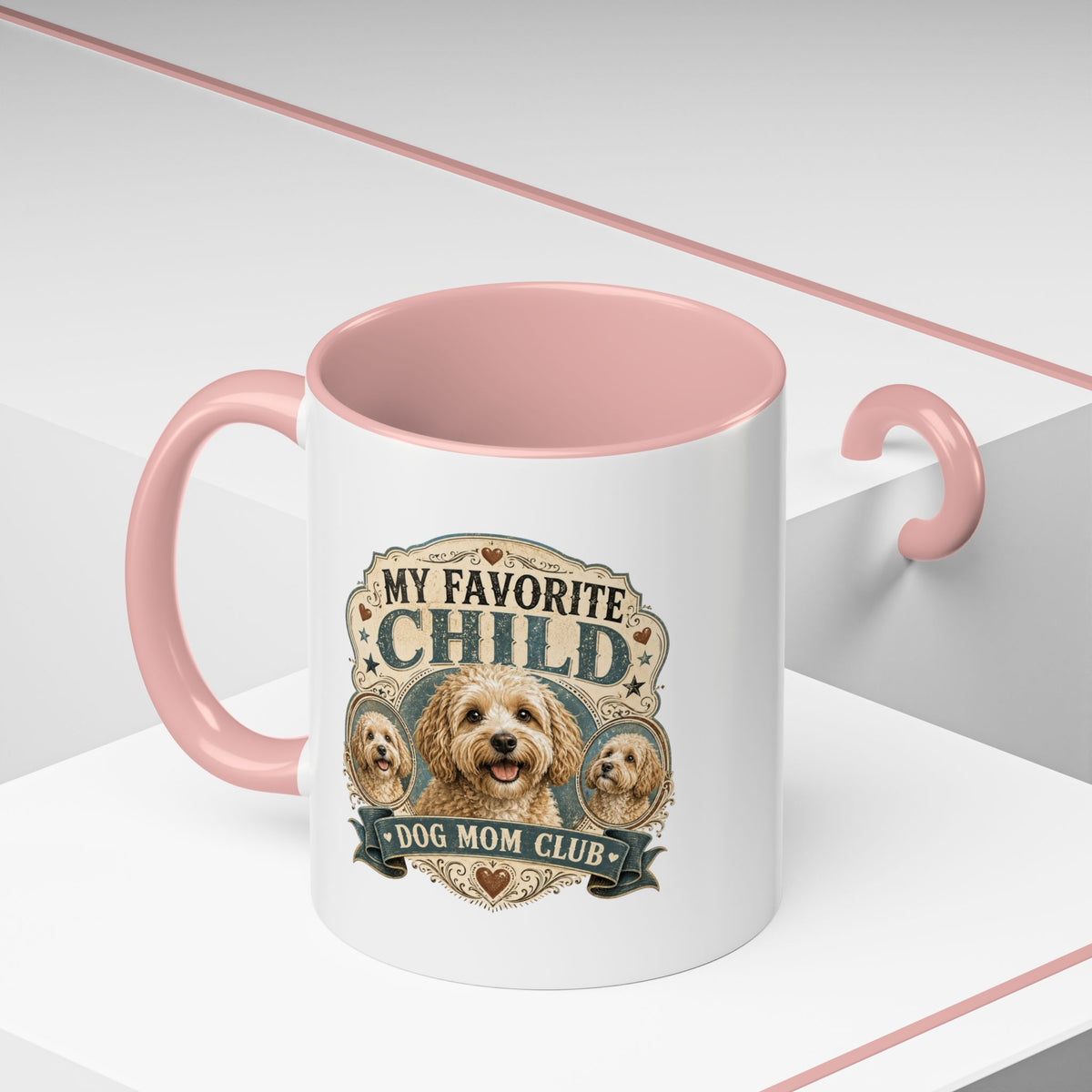 Milo Bailey Dog Dad Mom Dog Mom Coffee Mug - "My Favorite Child" Poodle Doodle Gift