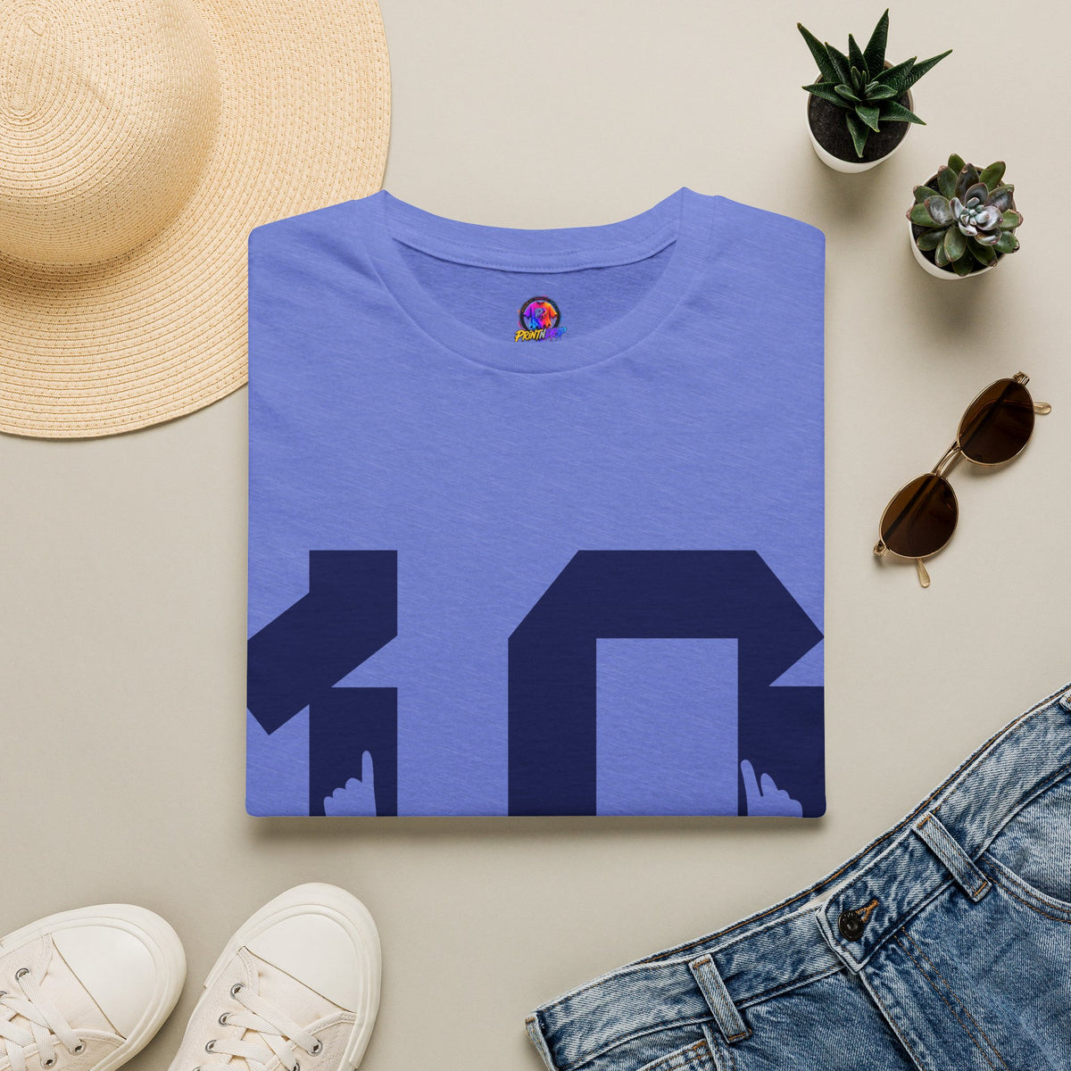 Number 10 Jersey T-Shirt — Retro Athletic Graphic Tee
