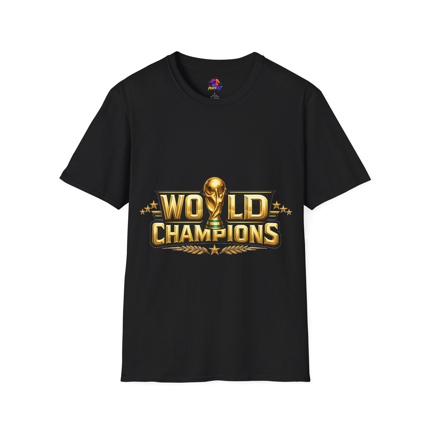 World Champions T-Shirt — Gold Trophy Sports Tee