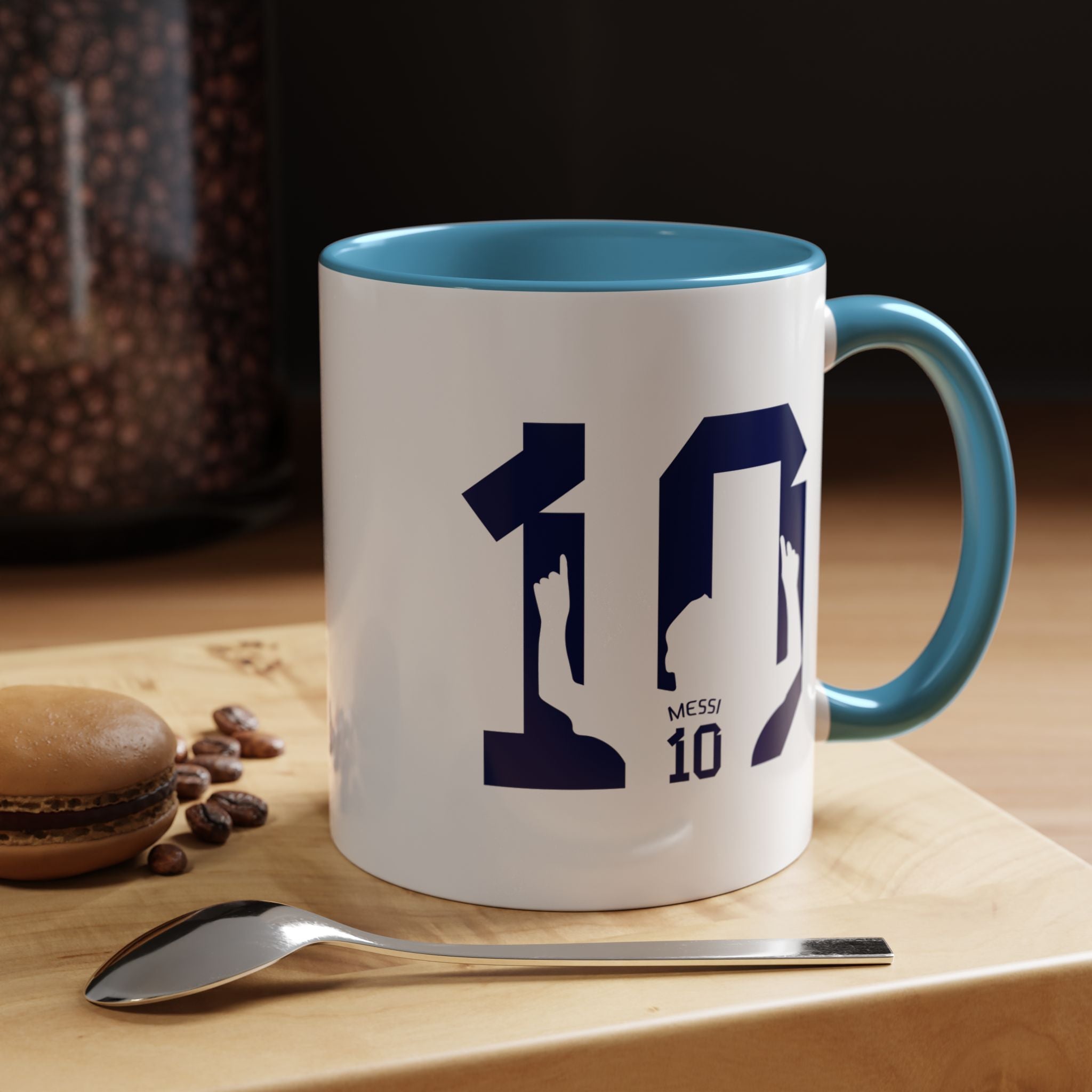 Messi Number 10 Coffee Mug — Soccer Fan Accent Mug