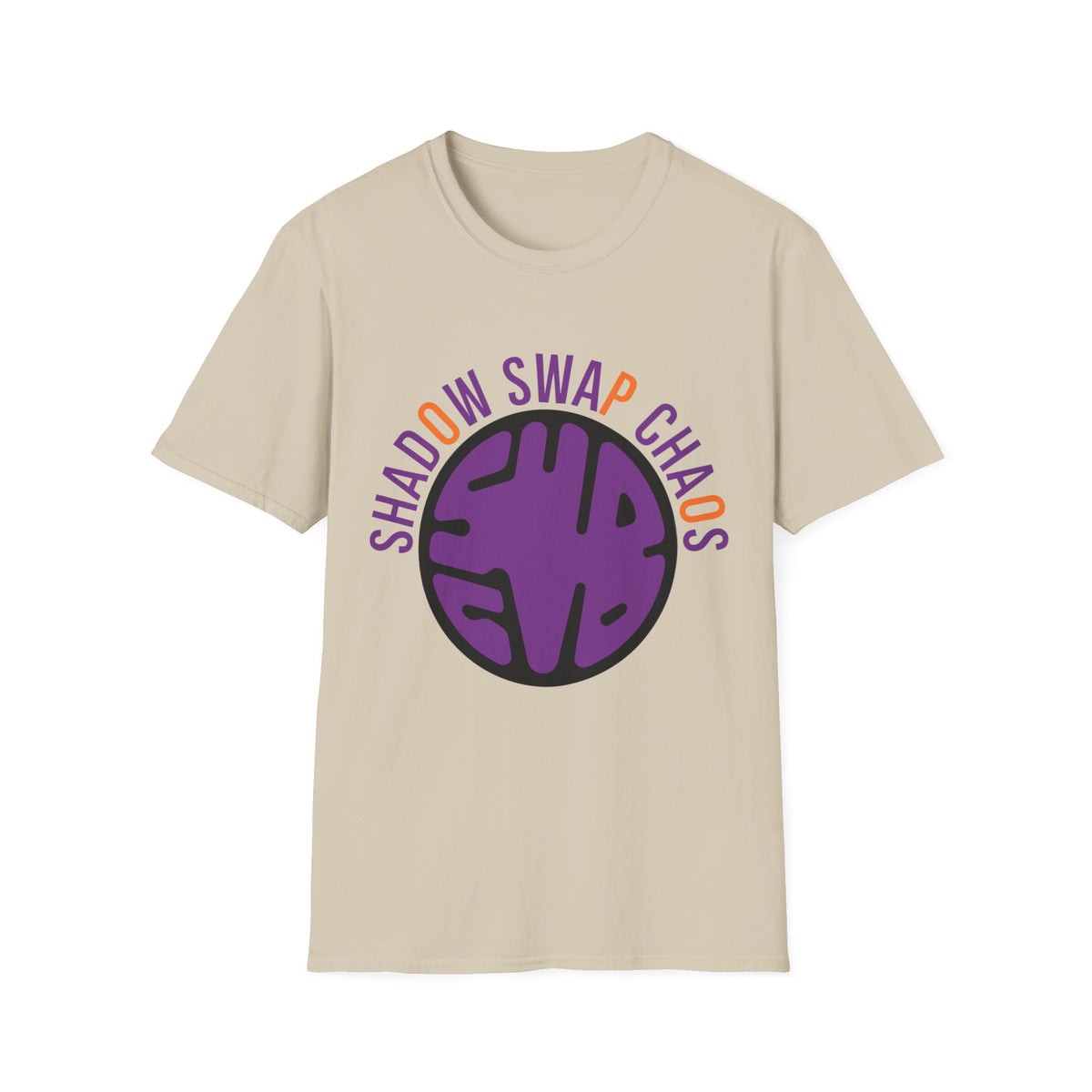 T-Shirt — "Shadow Swap Chaos" Purple Brain Graphic Tee - Trending Now - August 2026
