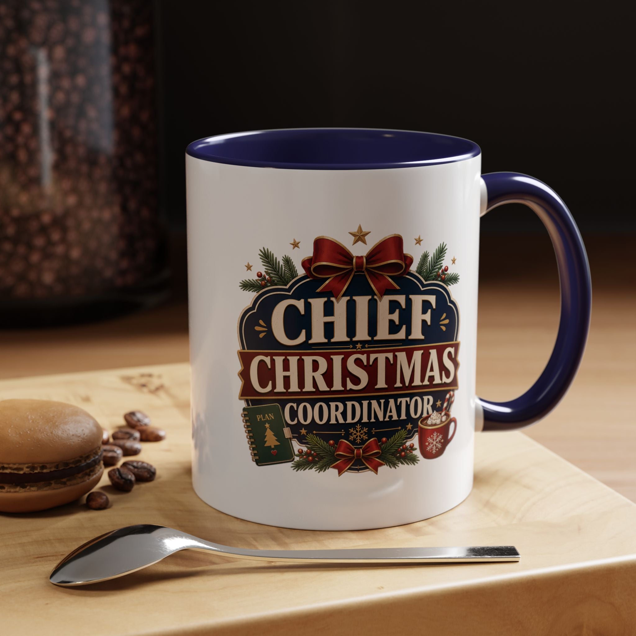 Modern Day Christmas  Chief Christmas Coordinator Accent Coffee Mug