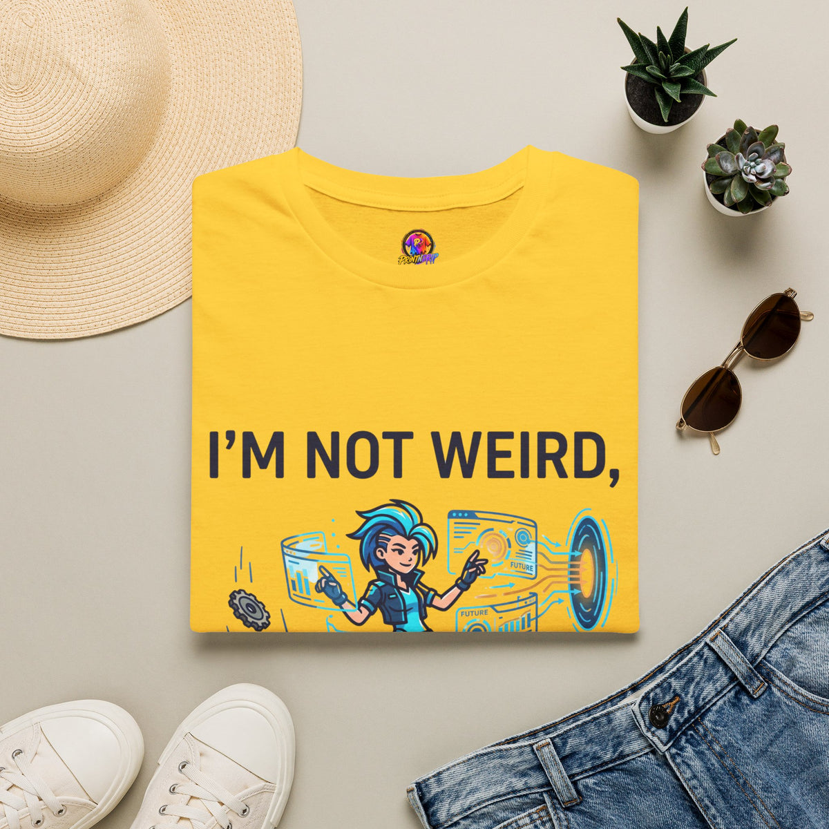 I'm Not Weird I'm Just Ahead Of My Time Aquarius T-Shirt