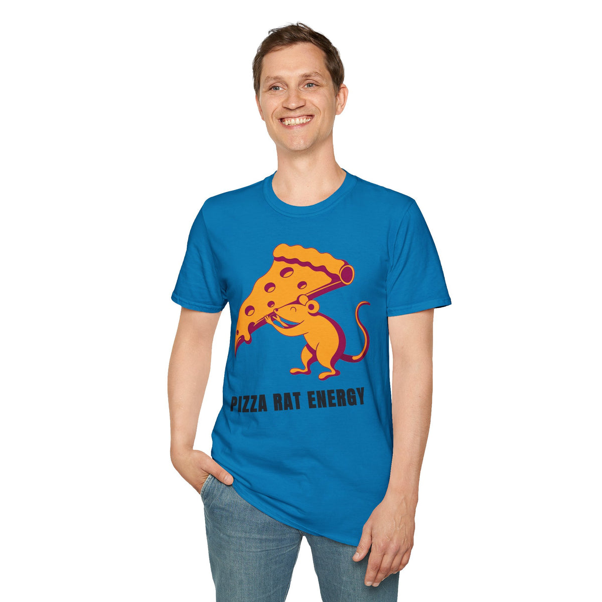 Pizza Rat Energy T-Shirt — Funny Pizza Slice & Rat Graphic Tee - Trending Now - September 2026