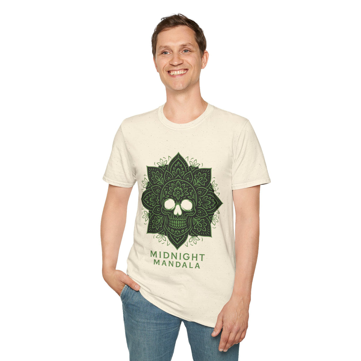 Mandala Skull T-Shirt — Midnight Mandala Floral Skull Tee - Trending Now - August 2026