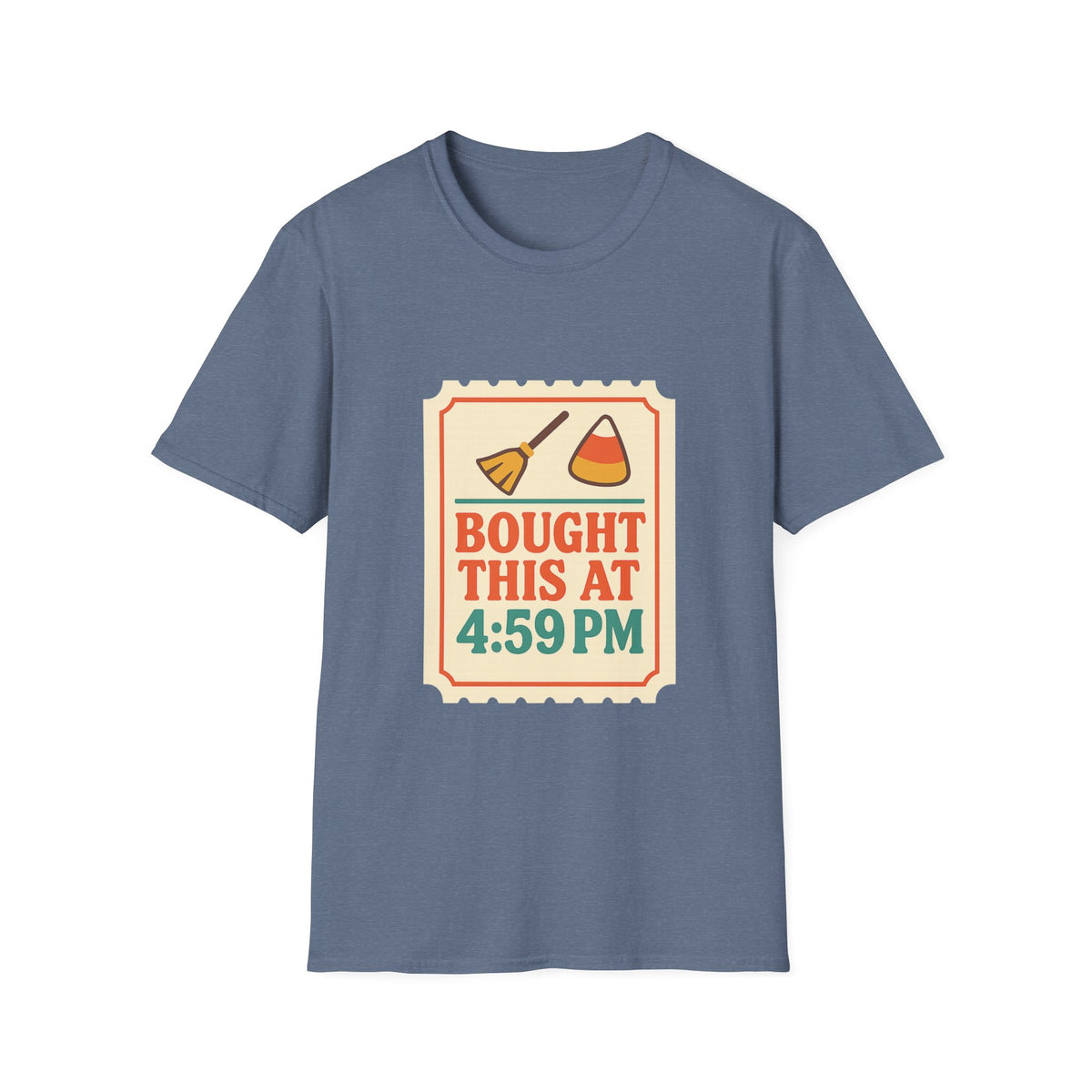 T-Shirt — "Bought This At 4:59 PM" Retro Grocery Sticker Design - Trending Now - October 2026