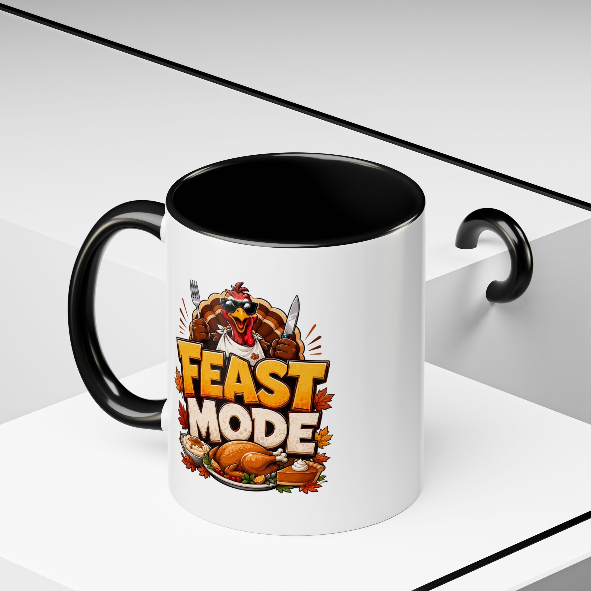 Thanksgiving Mug Feast Mode Coffee Mug — Thanksgiving Turkey Holiday Mug