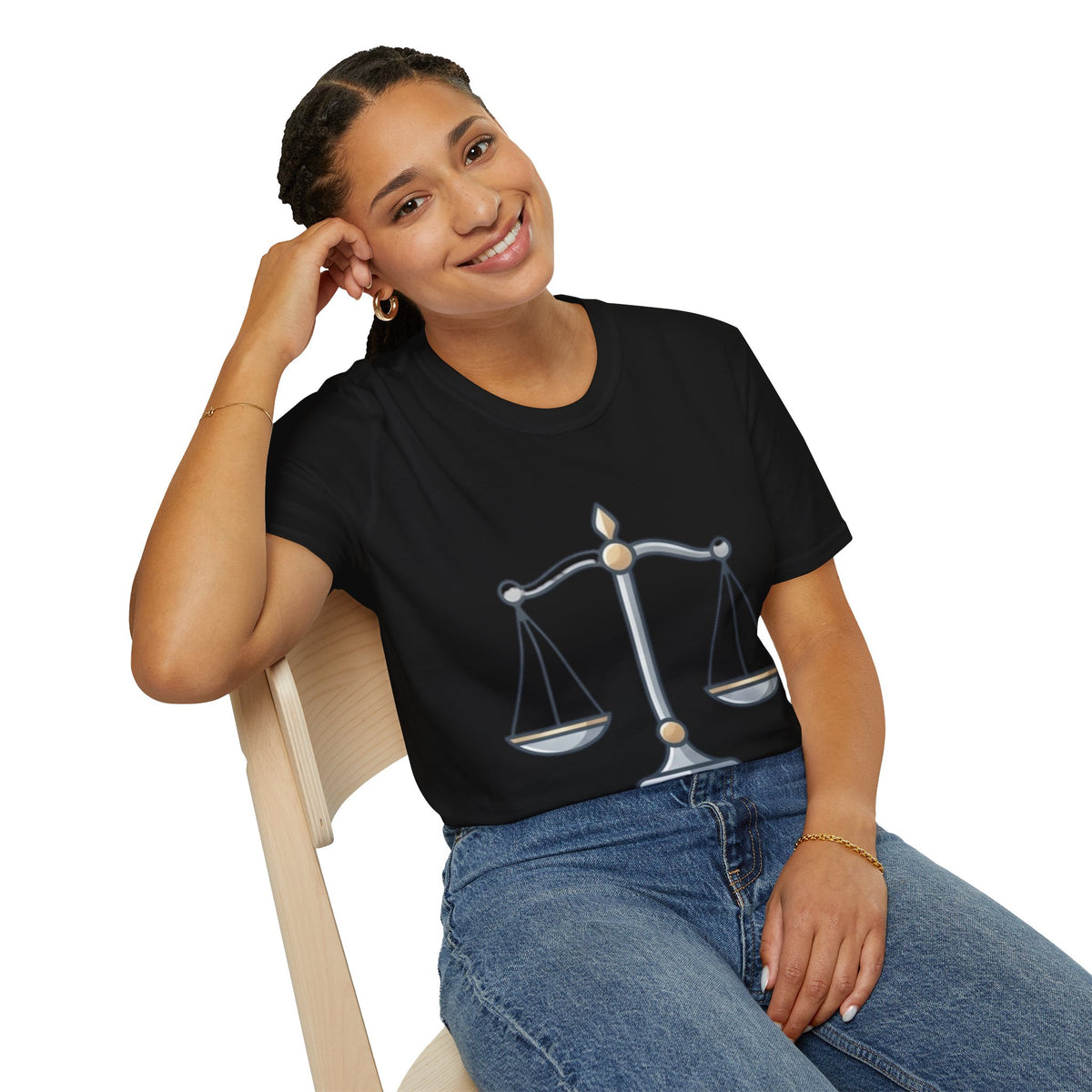 Libra Scales T-Shirt — Zodiac Balance Graphic Tee