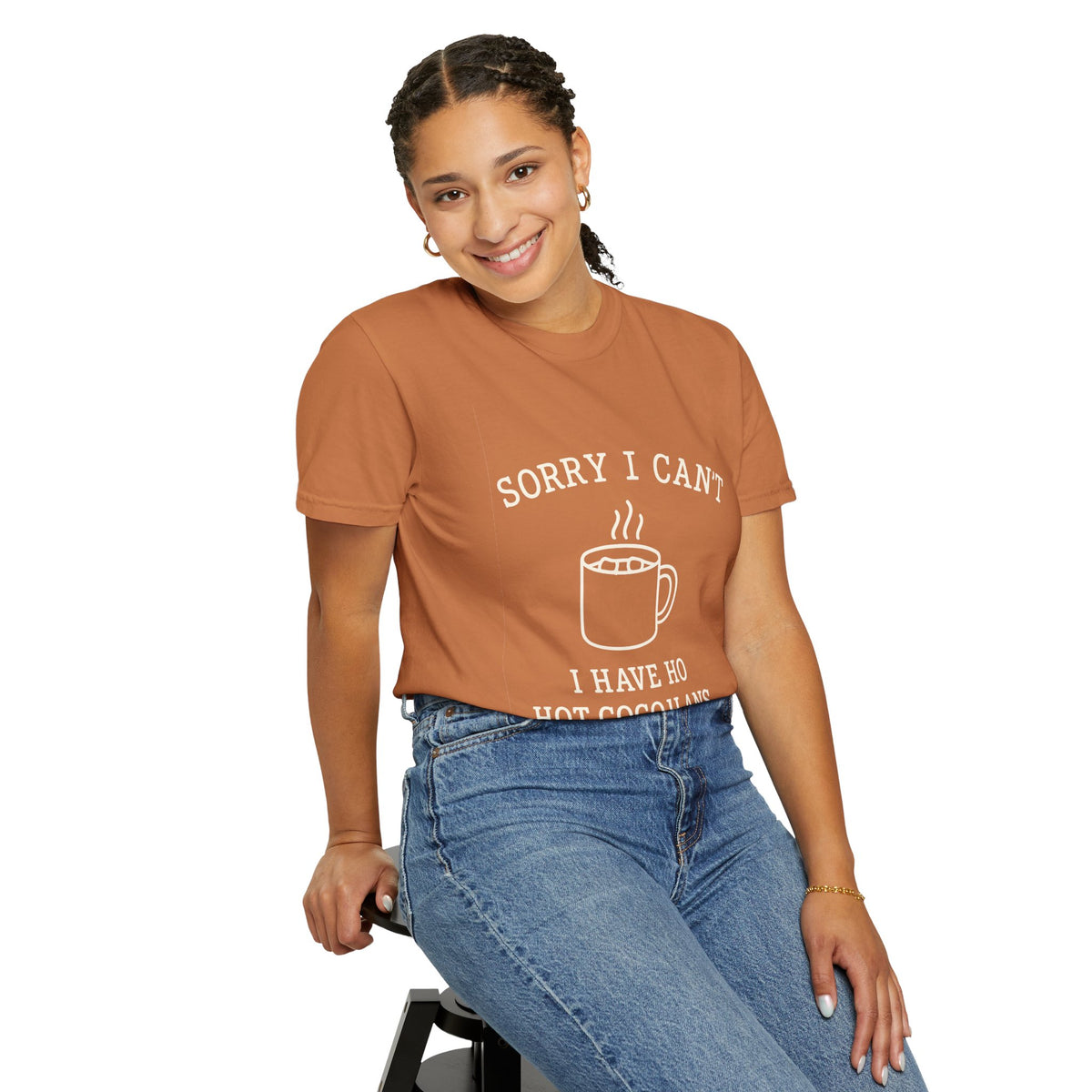 Hot Cocoa Plans T-Shirt — "Sorry I Can’t, I Have Hot Cocoa Plans" Cozy Graphic Tee - Trending Now - October 2026