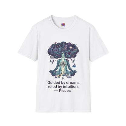 Dreamy Meditation T-Shirt — 'Guided by dreams, ruled by intuition' Spiritual Art Tee