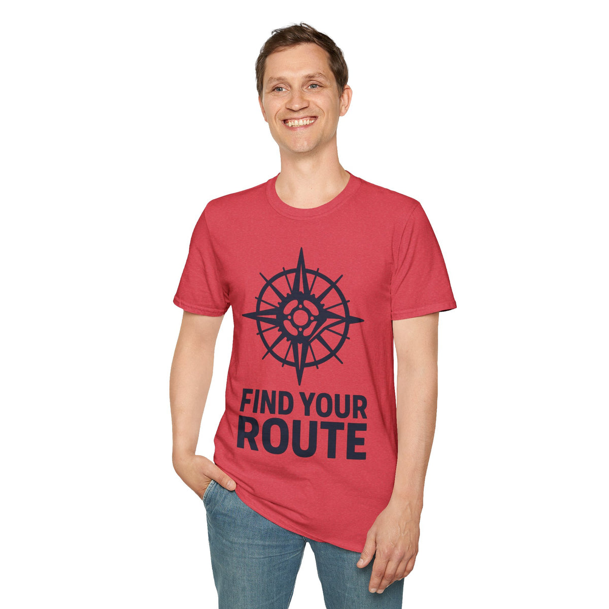 "Find Your Route" Compass Graphic Tee | Minimalist Adventure Travel T-Shirt - Trending Now - September 2026