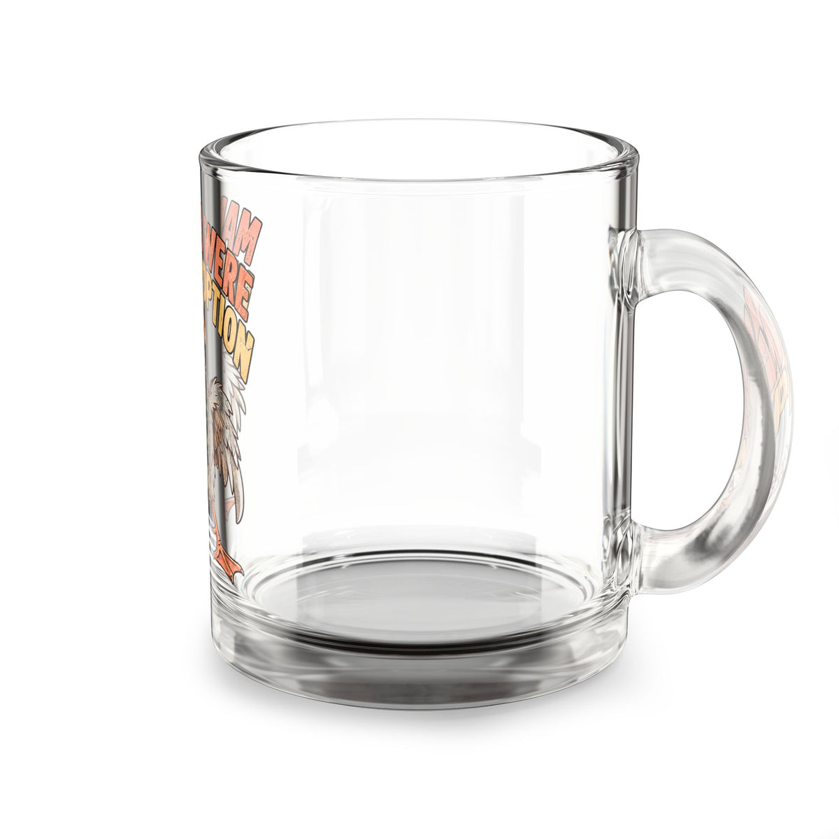 Glass Mug —Funny  “Manners Were Never An Option” Funny Goose Coffee Cup