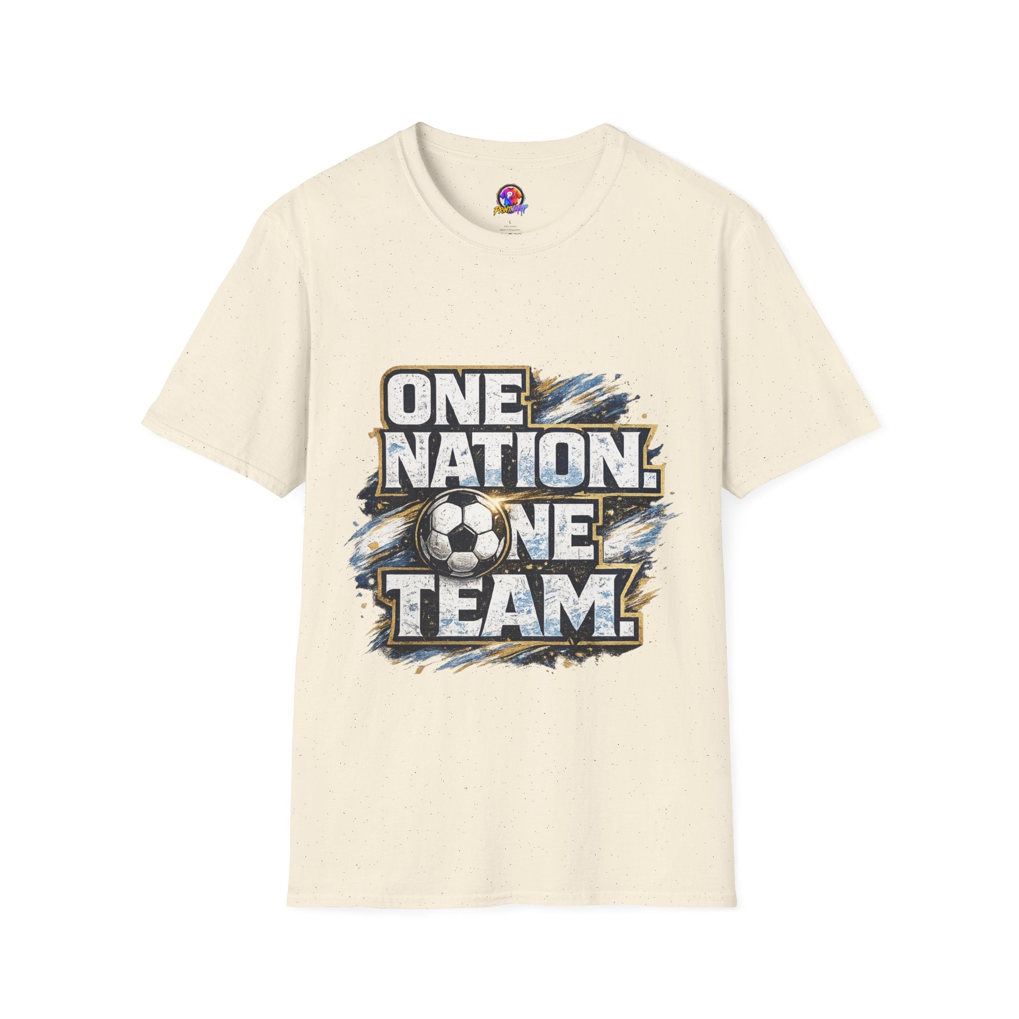 One Nation One Team Soccer T-Shirt — Supportive Fan Tee