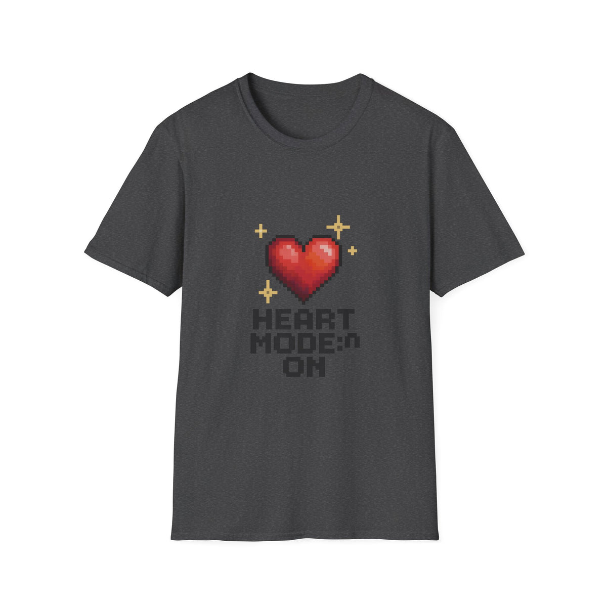 Heart Mode On T-Shirt — Cute Pixel Heart Graphic Tee - Trending Now - October 2026