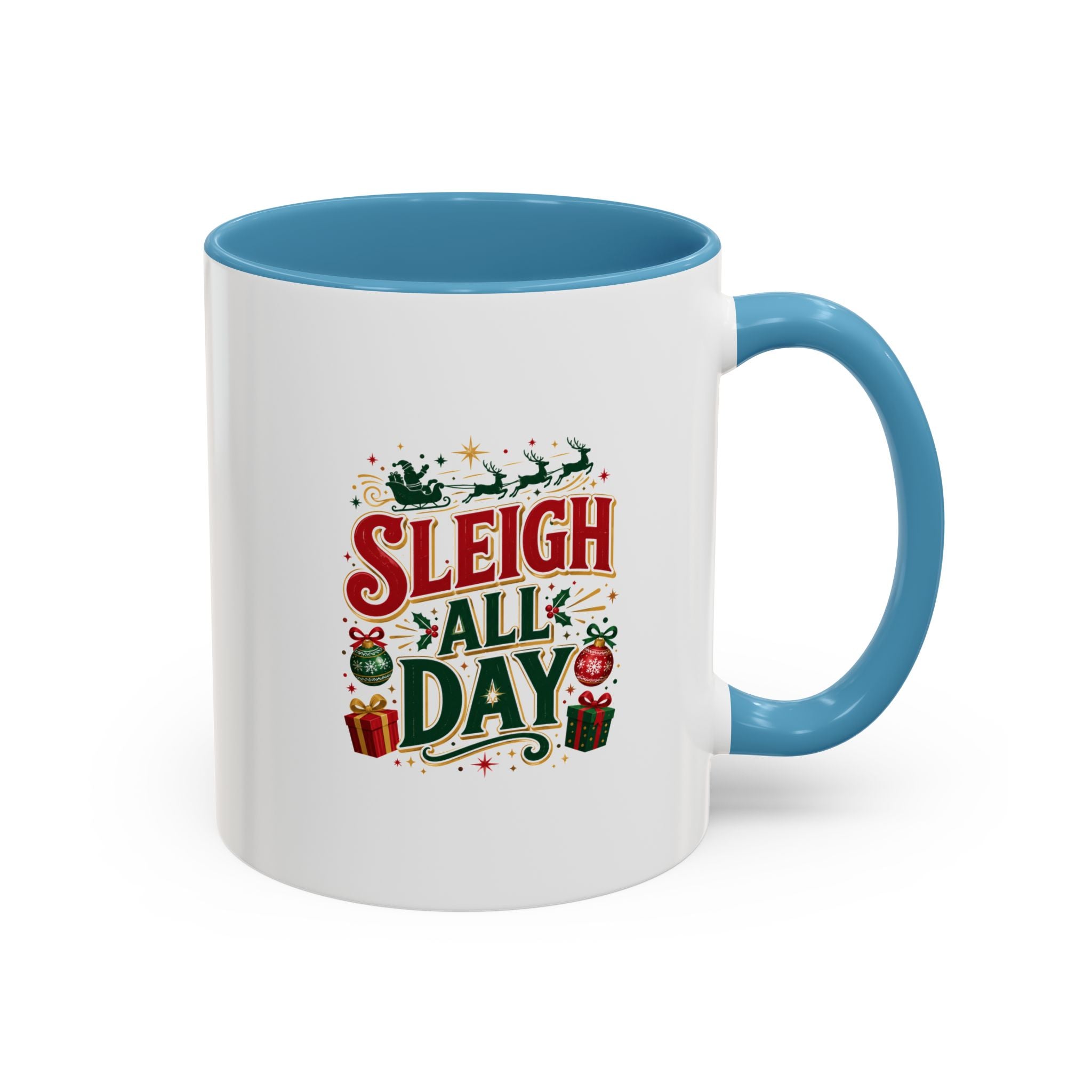 Sleigh All Day Accent Coffee Mug – Holiday Christmas Gift