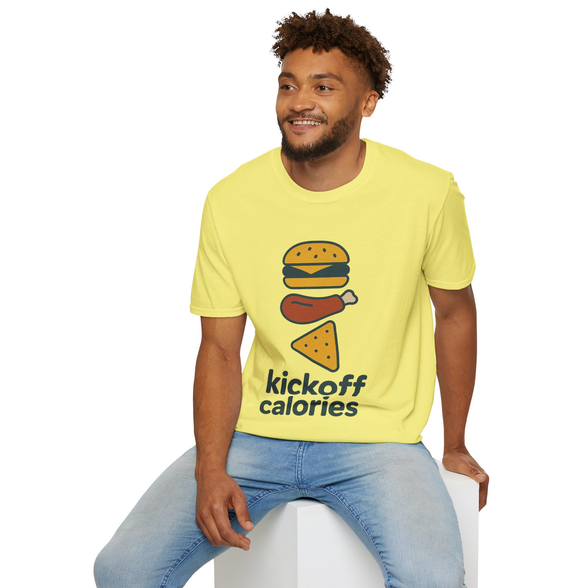 Funny 'Kick Off Calories' T-Shirt — Burger, Drumstick & Pizza Fitness Humor Tee - Trending Now - August 2026