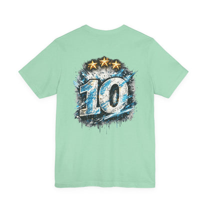 Buenos Aires Nights T‑Shirt — '10' Grunge Graphic Tee - Argentina No. 10