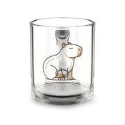 Funny Glass Mug Capybara Glass Mug — Cute Capybara 10oz Coffee & Tea Cup
