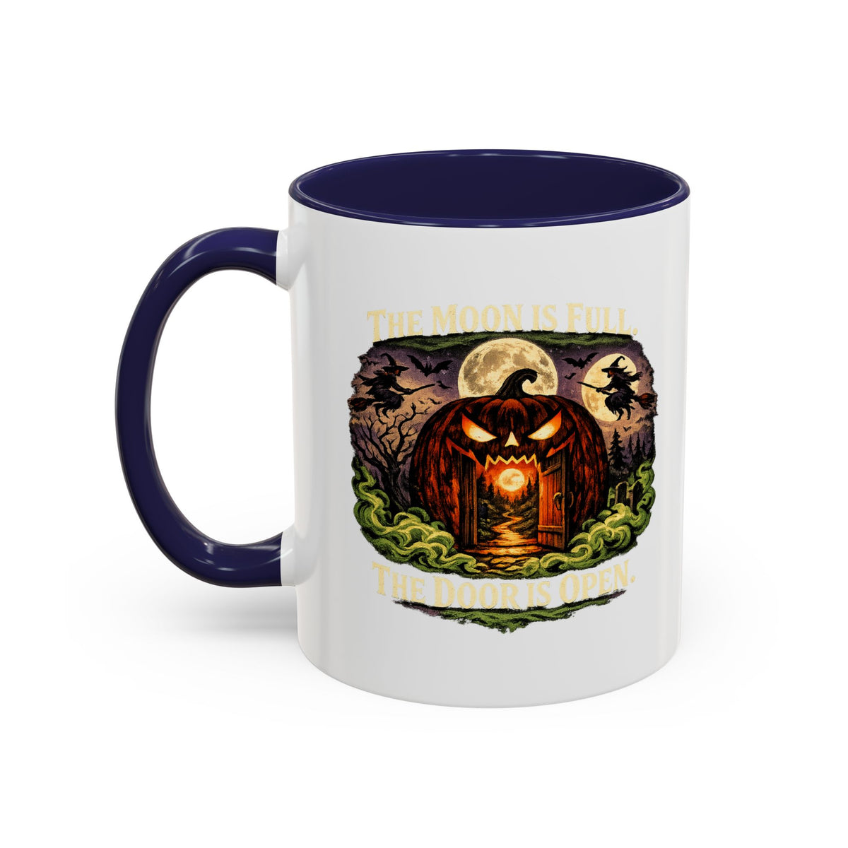 Halloween  The Moon Is Full Accent Coffee Mug