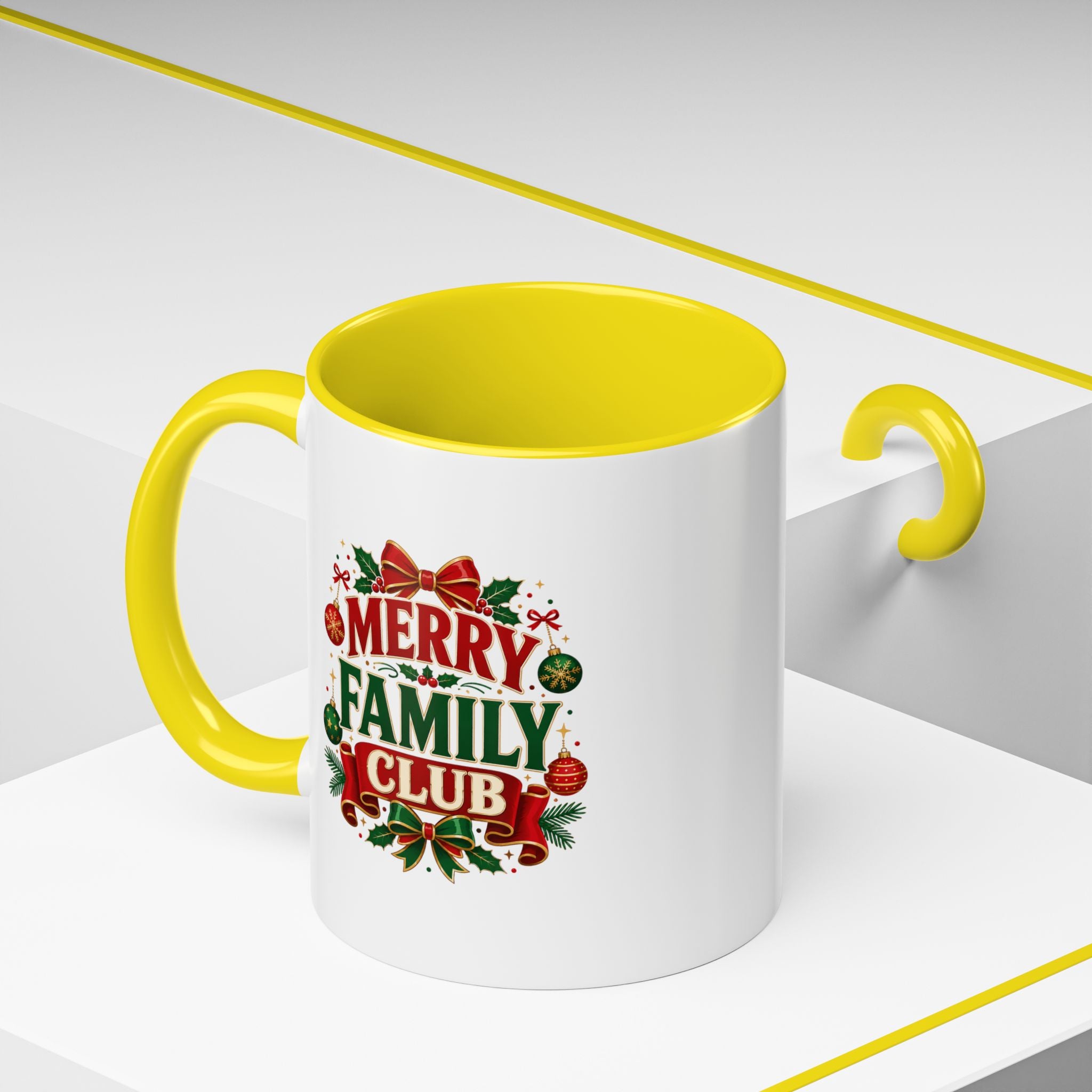 Accent Coffee Mug Merry Family Club