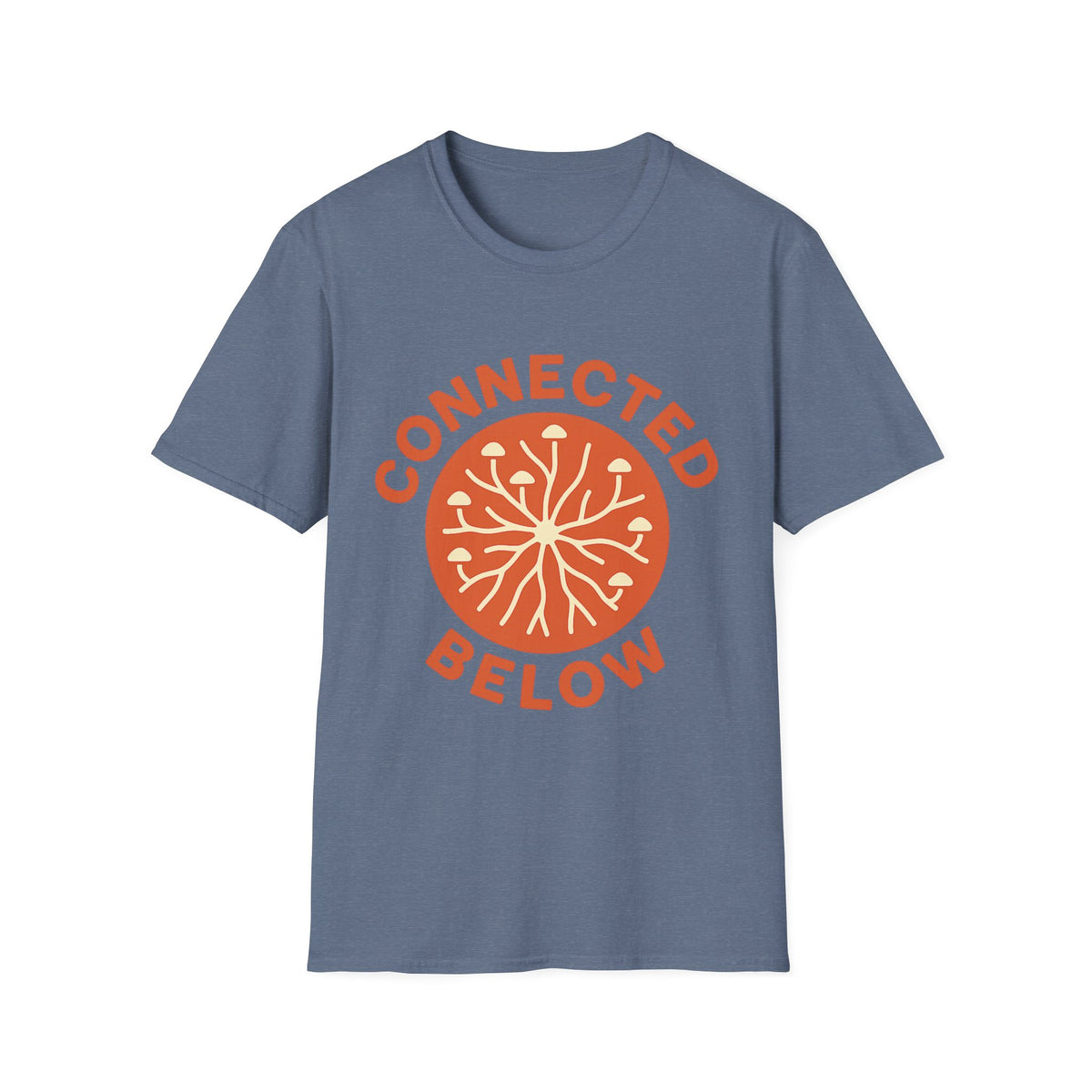Connected Below Basketball Tee — Minimal Orange Logo T-Shirt - Trending Now - September 2026