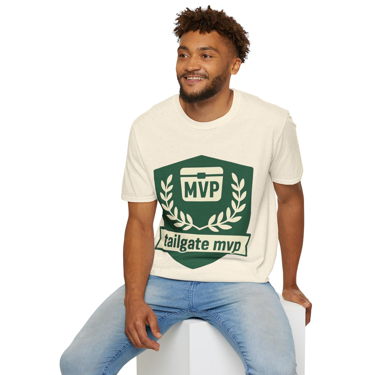 MVP Tailgate T-Shirt — Vintage Green MVP Badge Tee - Trending Now - August 2026