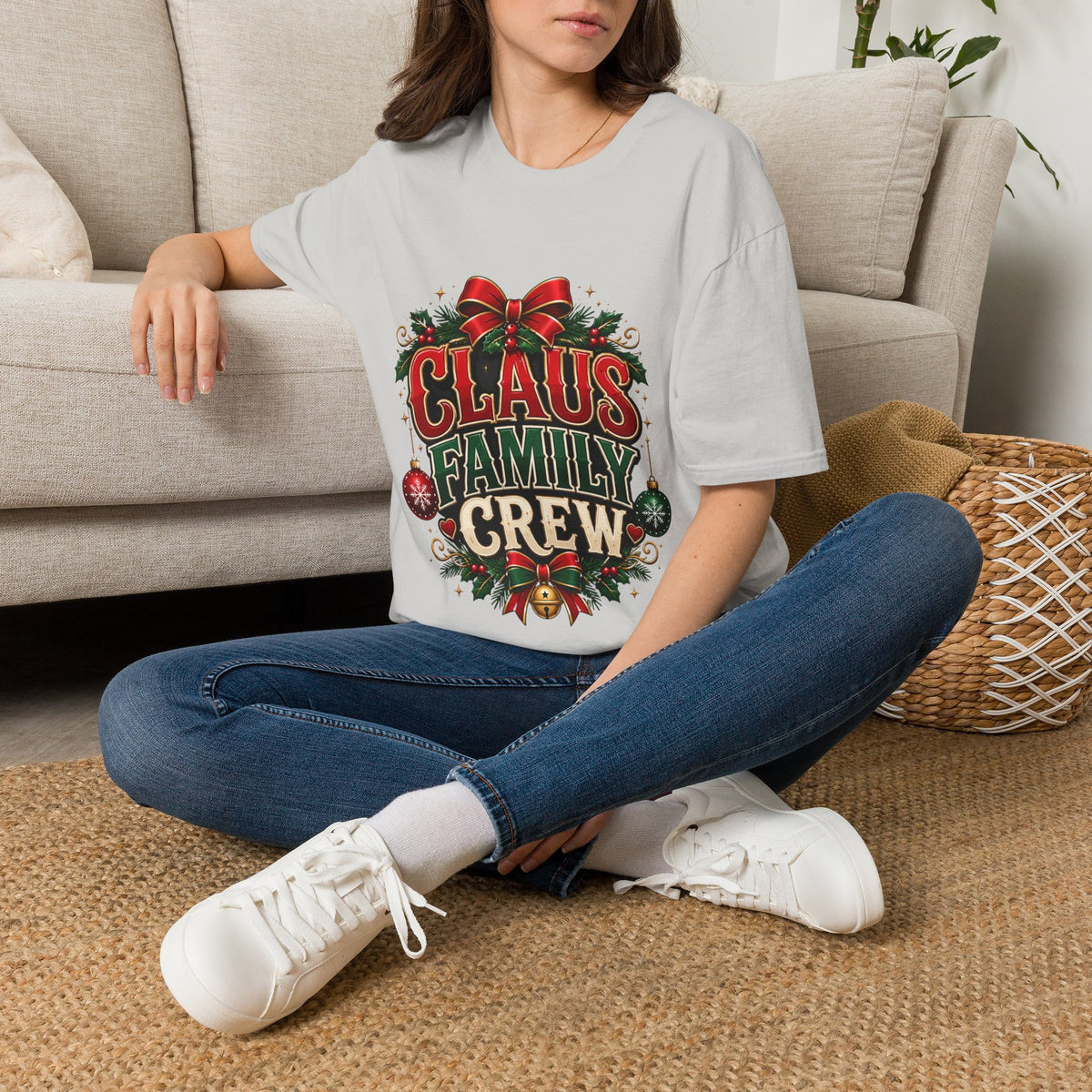 Claus Family Crew T-Shirt — Festive Christmas Holiday Tee