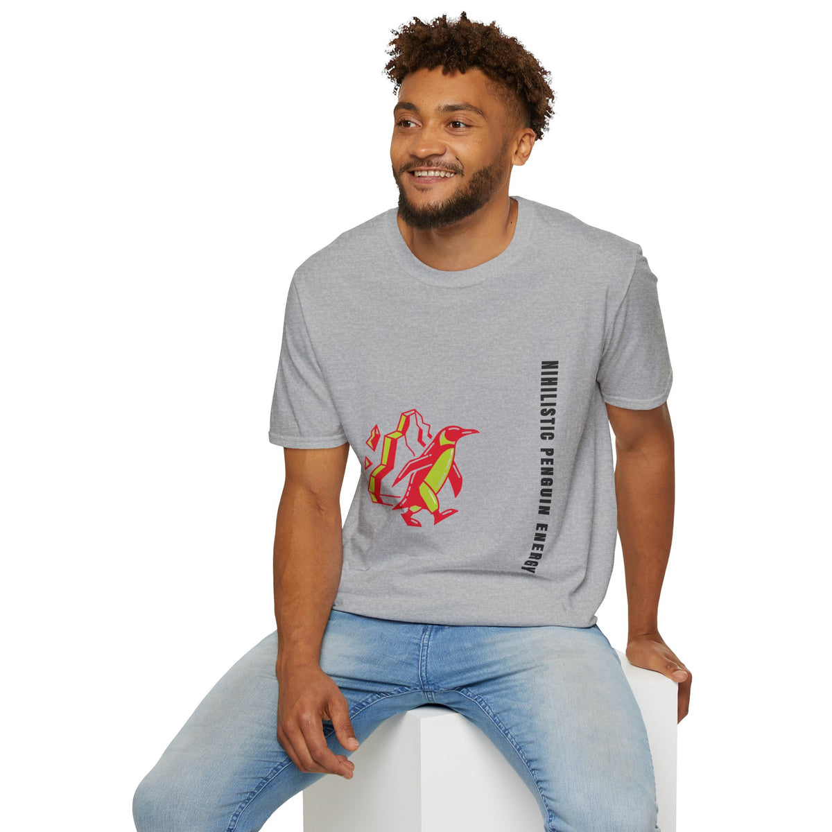 Penguin Mountains T-Shirt — Stylized Colorblock Penguin Graphic Tee - Trending Now - September 2026