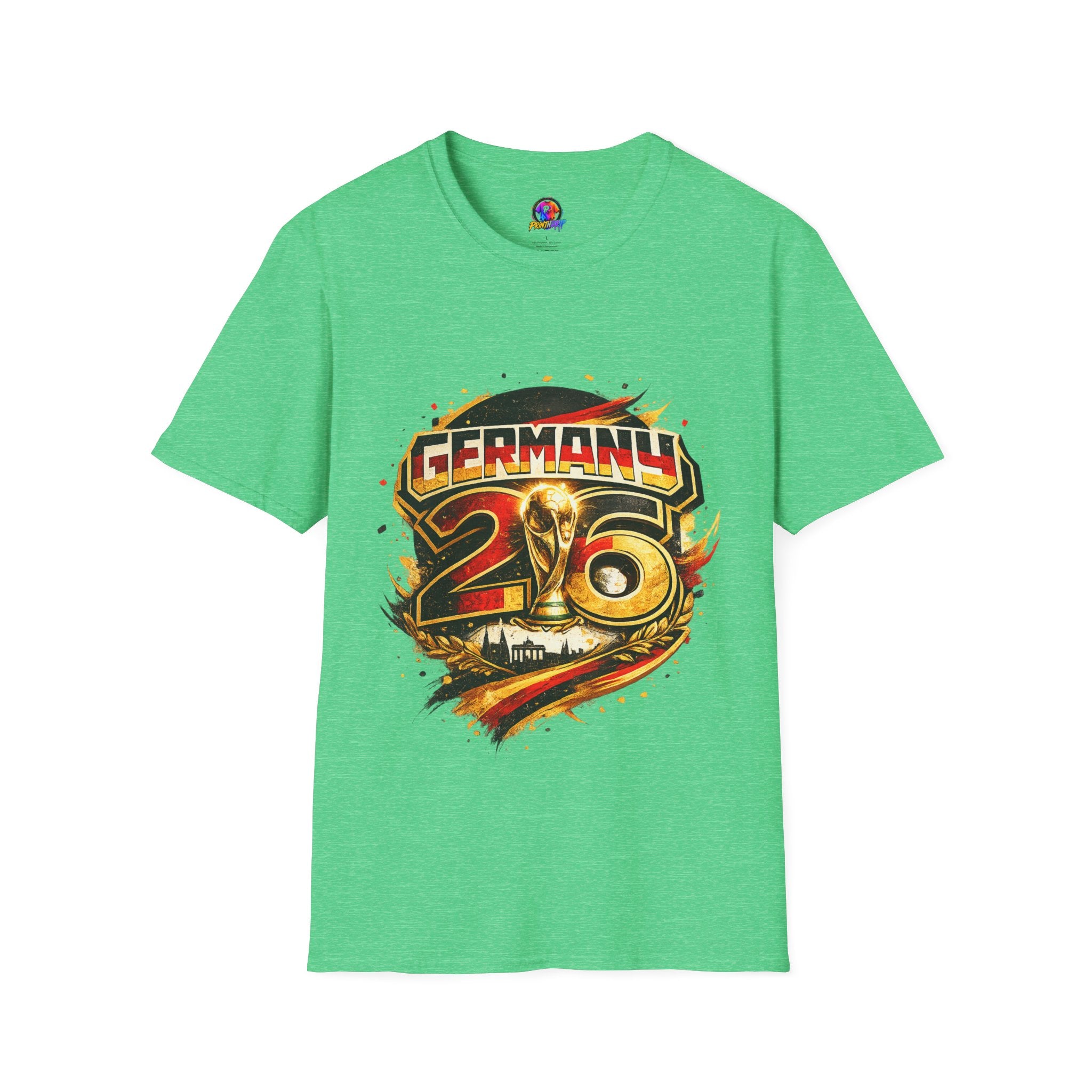 Germany 26 Skull Graphic T‑Shirt — Retro Soccer Fan Tee