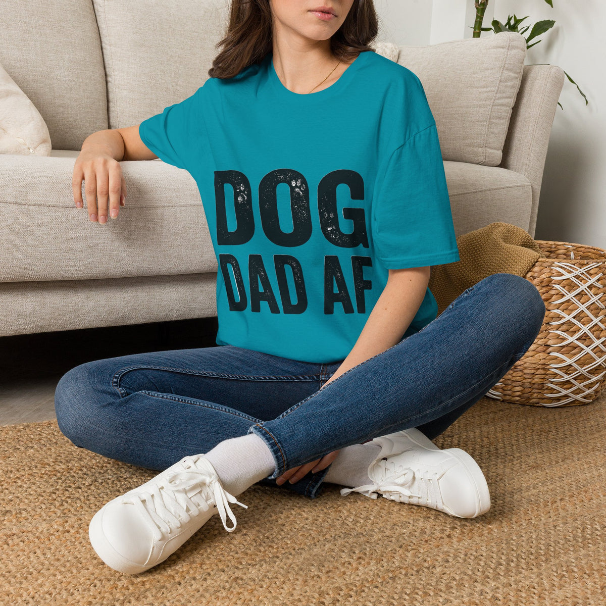 Dog Dad Af Unisex Softstyle T-Shirt