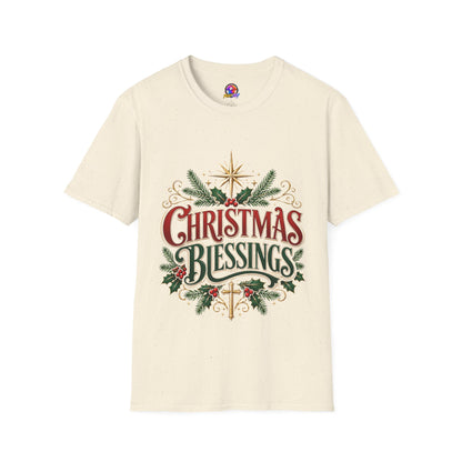 Christmas Blessings T-Shirt – Festive Holiday Graphic Tee